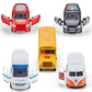 KIDAMI Die-cast Metal Toy Cars Set of 5, 1:64 Scale, Openable Doors, Pull Back, Official Car