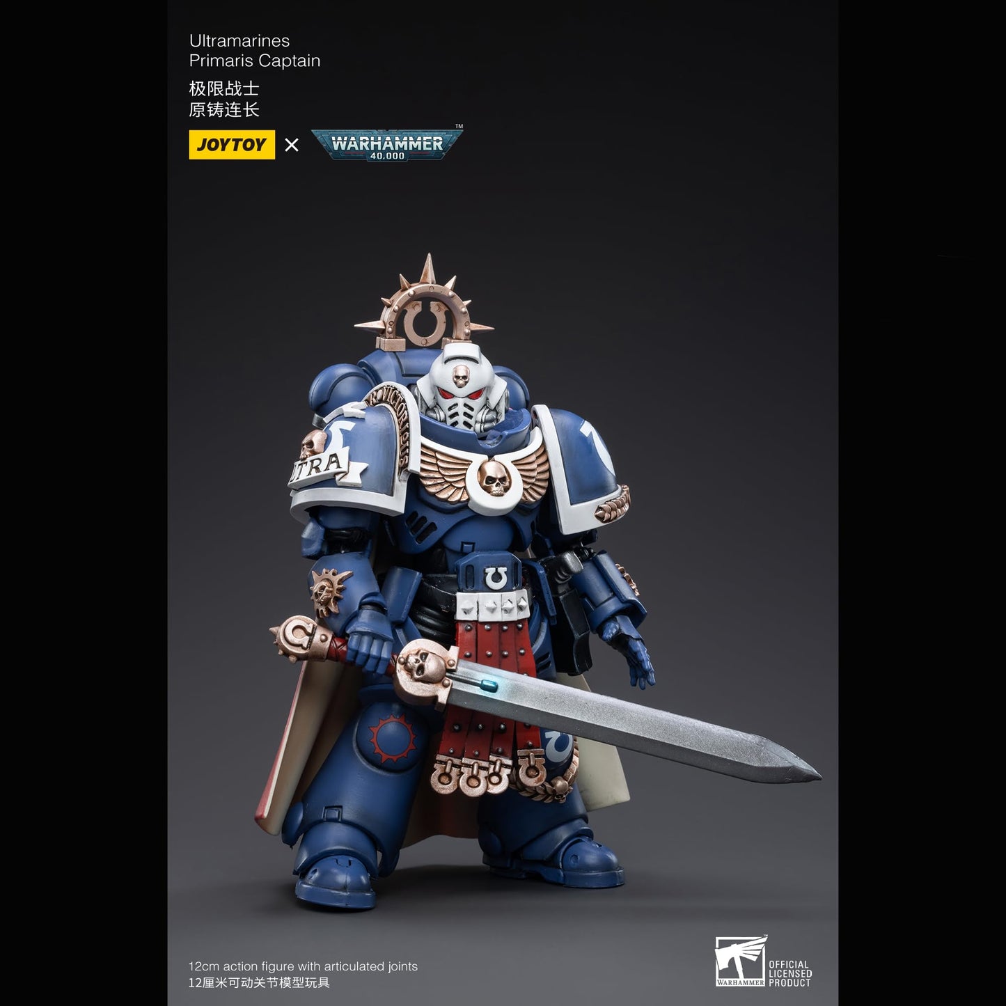 malt-inspiredISE JOYTOY 1/18 Action Figures - Warhammer 40 000 Ultramarines Primaris Captain - 5 Classic Character Collectible Age 15 and Above