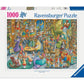Ravensburger Midnight At The Library 1000 Piece Jigsaw Puzzle For Adults - 12000489 - Handcrafted Tooling, Made In Germany, Every Piece Fits Together Perfectly