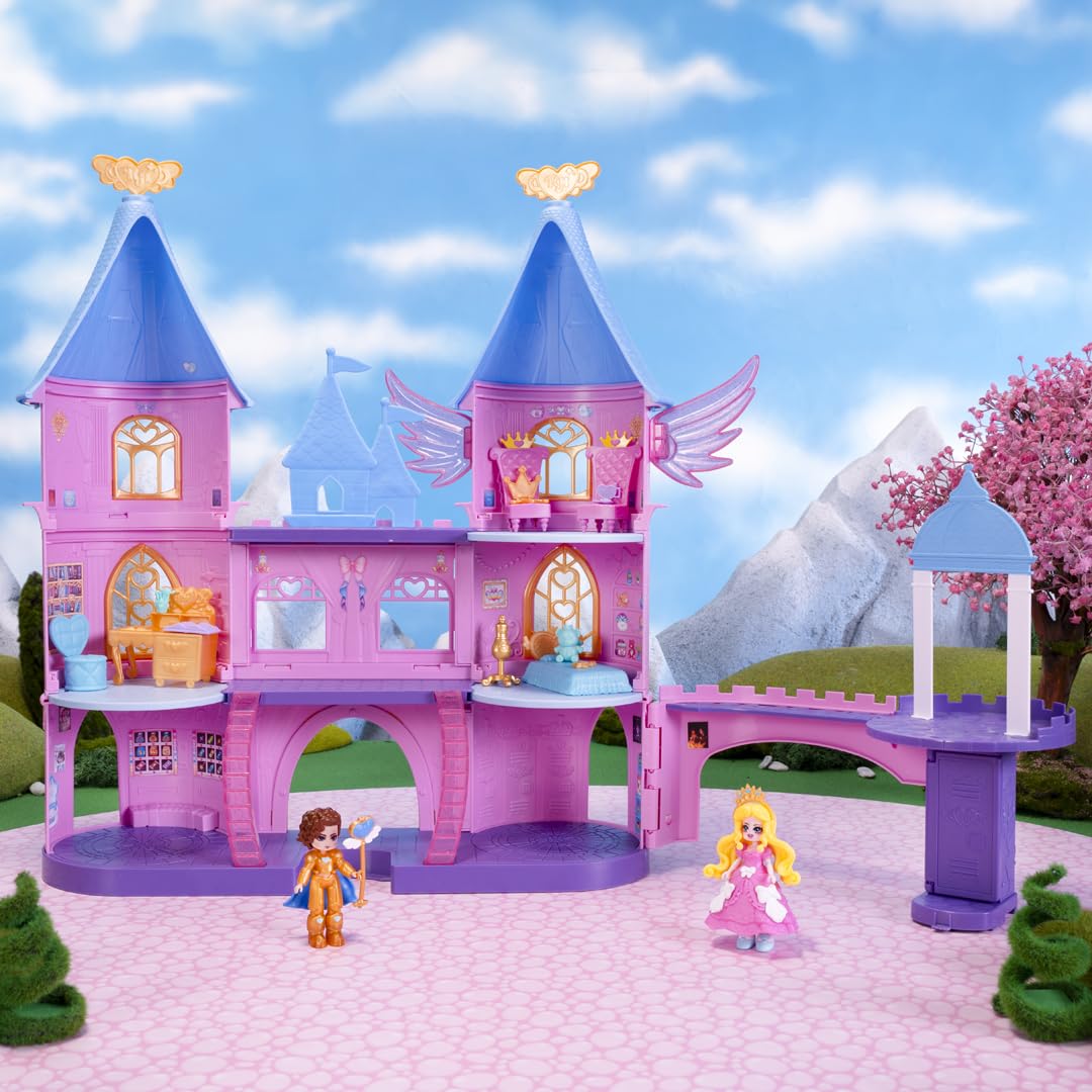 Royale High Castle Campus Playset - (2) Exclusive Dolls, 3 Floors To Explore With 360 Play - 19 Accessories - Virtual Item Code