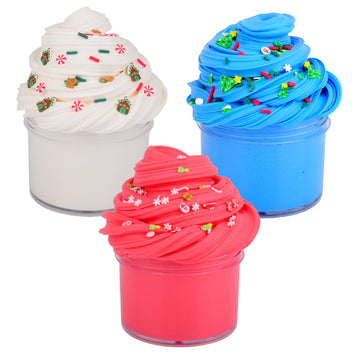 3 Pack Butter Slime Kit, Scented Diy Slime Supplies For Girls And Boys,Stress Relief Toys,Party Favor, Gift And Birthday,Goodie