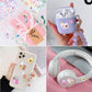 Shangrla Puffy Stickers With Sparkly Gem Embellishment For Kids Girl -Cute,Kawaii,Soft,Thick,Large Japanese Puff Sticker For Adults –3D Squishies Puffer Sticker For Phone Case,Notebook,6 Sheets.