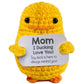 Rivanoer Easter Basket Essentials,Easter Basket Stuffers For Teens Adult,Gifts For Mom,Mom Gifts,Handmade Crochet Cute Small Duck Mothers Day Unique Presents For Mama Valentines
