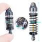Brkrc Aluminum Front Rear Shocks Absorber Rc Damper For Arrma 1/18 Granite Typhon Mojave Grom Rc Crawler Upgrade (Titanium)