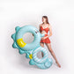Inflatable Sea-Horse Pool Float, Swimming RNG, 2 Person Inflatable Swimming Ring, Party Float Decorations, Swimming Tube Floaty