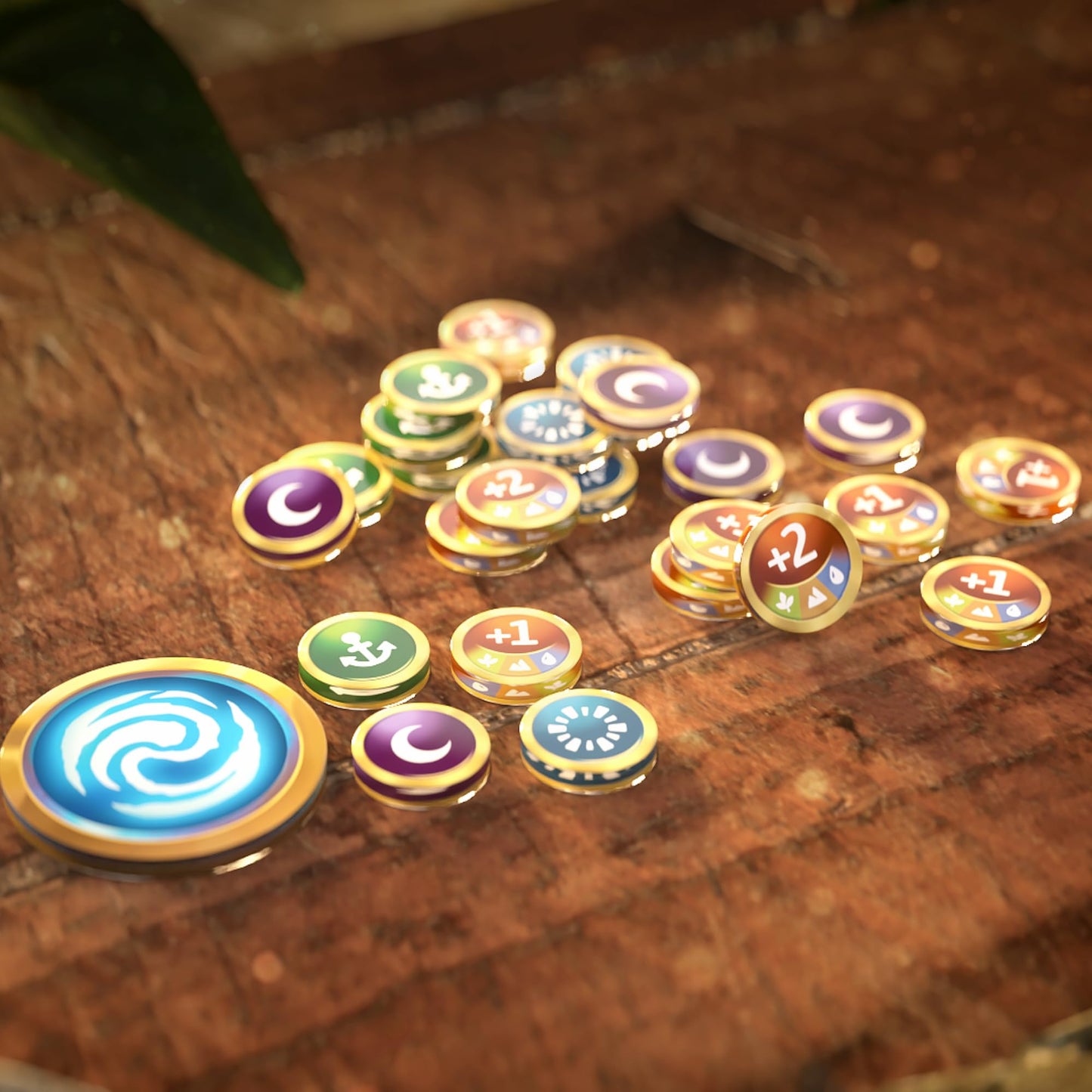 Gamegenic Altered Premium Markers - 26-Piece Acrylic Game Tokens, Multicolor, 10 cm x 10 cm x 0.4 inches, Model GGS60145ML