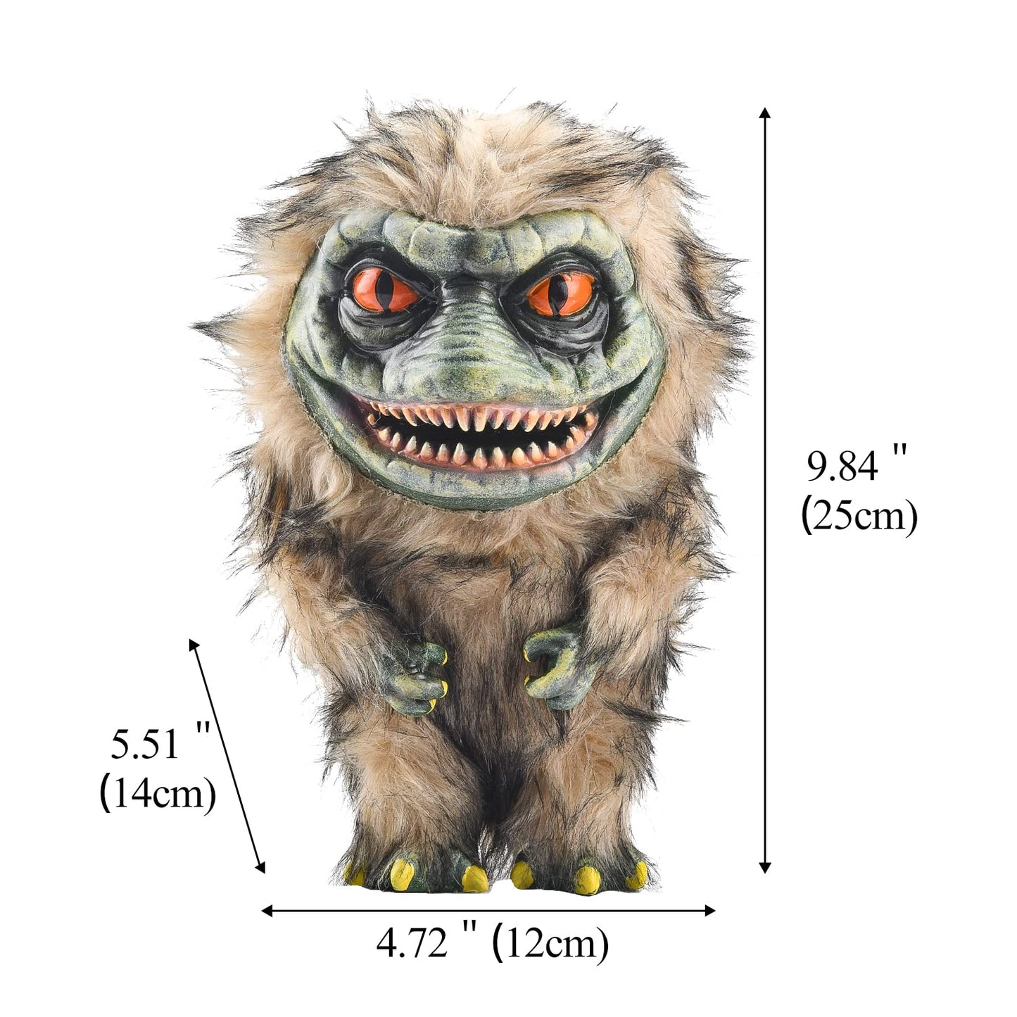 Abitoncc Alien Monster Prop Doll - Creepy Green Plush Horror Toy, 1" Resin, Perfect for Halloween & Birthday Gifts