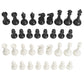 Chess Geeks 1X Single Weighted Chess Pieces Only - Modern Style - 32 Pieces + 2 Extra Queens - King 4' Tall