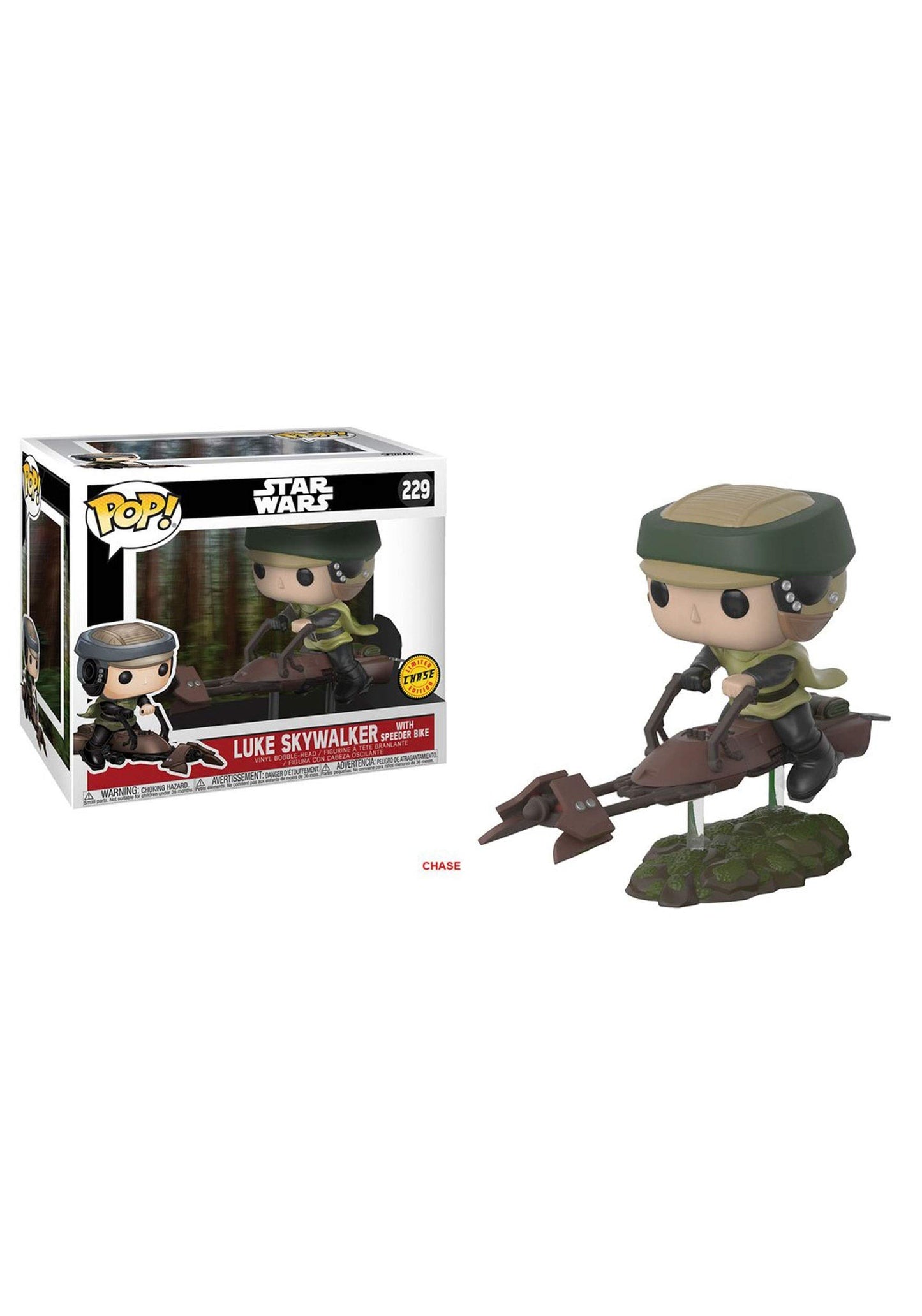 Funko 23253 Pop Deluxe: Leia On Speeder Bike Collectible Vinyl Figure (Styles May Vary)