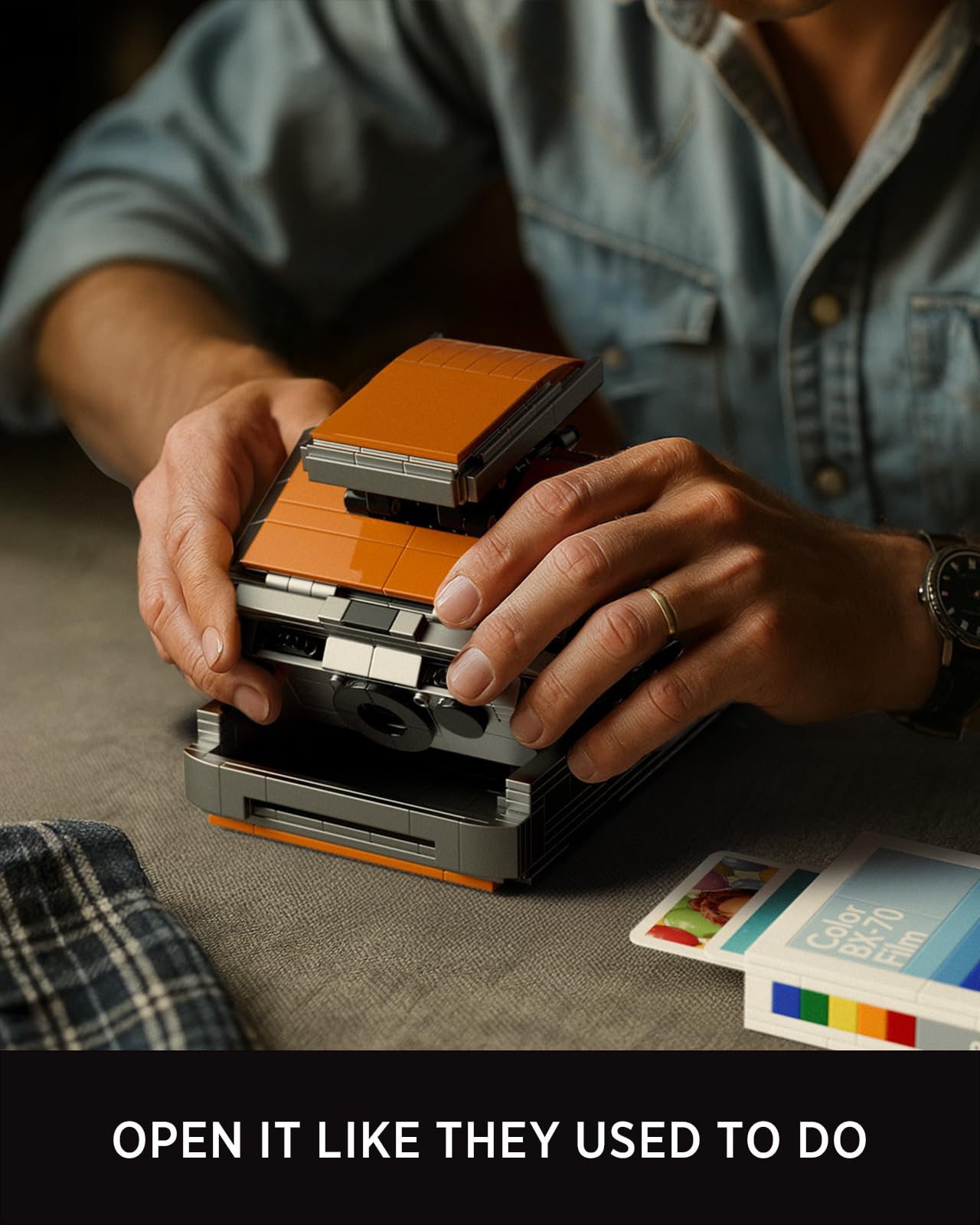 Nifeliz Plexoid BX-70 Camera Building Set for Adults, Vintage Photography Model Toy to Build and Collect, Retro and Creative Gif