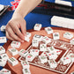 GUSTARIA Set of American Mahjong Tiles  166 American Mah Jongg Tiles with White Color(1.2  Tiles Only Set)
