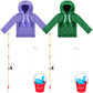 Meooeck 6 Pieces Christmas Elf Accessories Set Including 2 Holiday Elf Doll Clothes Outfit, And 4 Elf Doll Novelty Elf Accessori