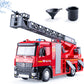 HAPYAD Fire Truck Toy Metal Cab, Fire Engine Truck with Lights and Siren Sounds, Working Water Pump and Ladder, Firetruck Toy fo