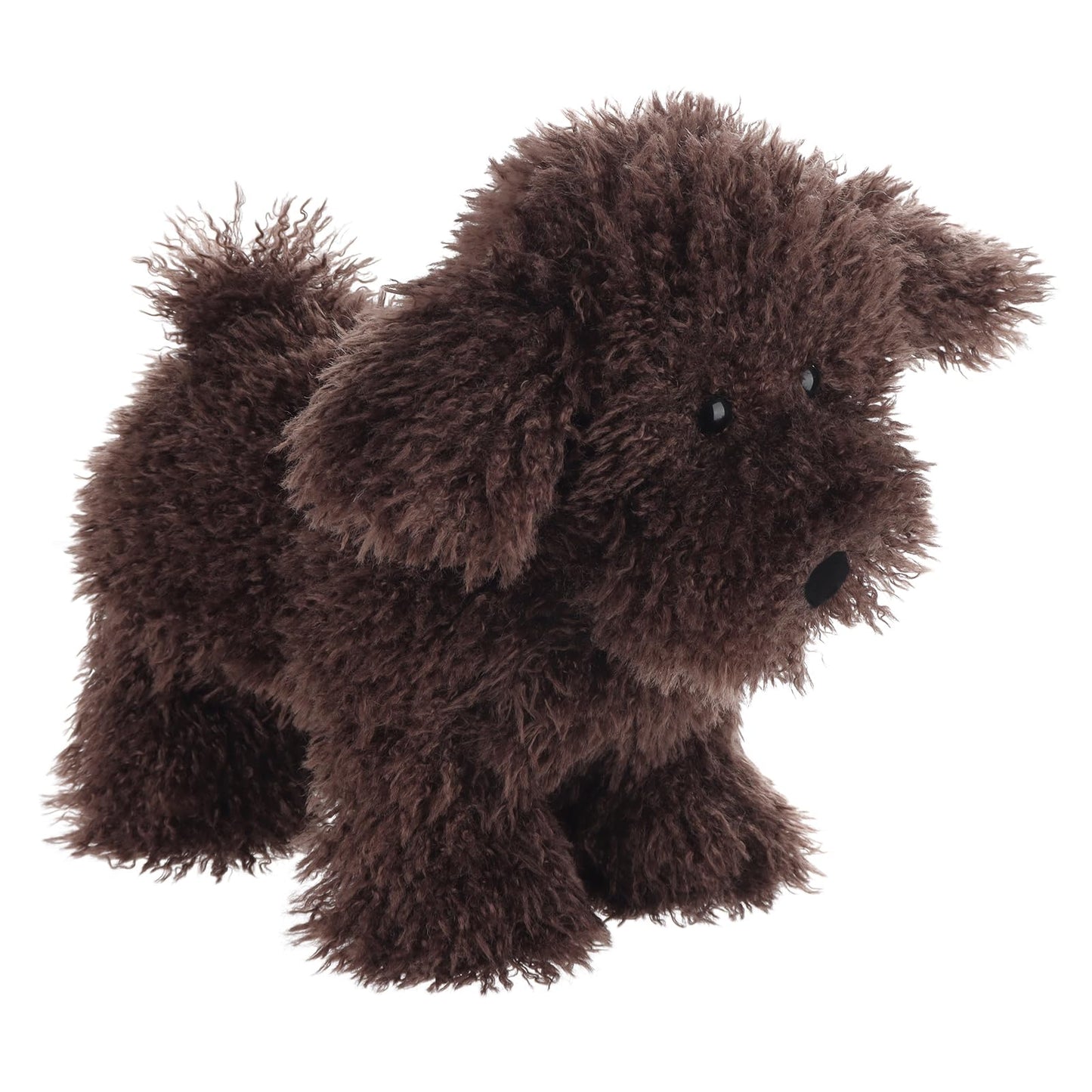 Apricot Lamb Toys Plush Dark Coffee Poodle Dog Puppy Stuffed Animal Soft Cuddly Perfect For Child 8.3 Inches