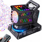 SHCKE Bubble Machine with Remote Control, Auto Rotation & 11 RGB Lights