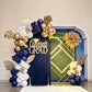 Navy Blue And Gold Balloons, Blue And Gold Balloons, Gold Confetti Balloons Navy Blue Gold Latex Balloons For Boys Birthday Baby