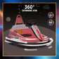 Hetoy Bumper Car For Toddlers, 6V Electric Ride On Toys For Kids, 1.9 Mph Max Speed, Steering Wheel, 360 Degree Spin, 2-Speeds, Light, Music & Horn, Birthday Gift For Boys Girls 2-6 Years, Bright-Pink