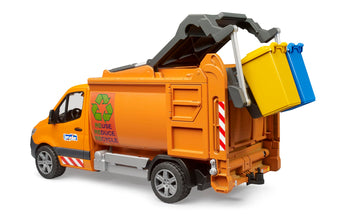 Bruder 02682 MB Sprinter Garbage Service w Garbage cans