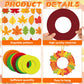 36 Sets Fall Wreath Craft Kits for Kids DIY Autumn Maple Leaves Paper Wreath Hanging Ornaments Make Your Own Thanksgiving Paper