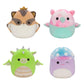 Squishmallows Original 7-Inch Fantasy Box Set - Eyk Dragon, Gala Griffin, Minya Mushroom, Ziv Sugar Glider - Plush Toys