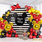 12 Pieces Mickey Party Balloons, 24    Red Black Gold Mouse Foil Balloons For Gender Reveal Baby Shower Wedding Kids Theme Birth