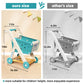 Jovow 98Pcs Kids Shopping Cart Trolley Play Set With Pretend Food And Accessories,Perfect For Ages 3+ Pretend Play And Role-Play