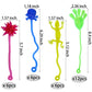 Porafuk 46 Pieces Vinyl Stretchy Sticky Toys Assorted Novelty Large Sticky Hands, Hammer, Lizards, Skull And Flying Frog For Chi