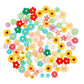 Nwfashion 100Pcs Miniature Decor Dessert Pastry Toy Food Cake Topper Scrapbooking Shoe Decoration Charms (Flower)