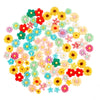 Nwfashion 100Pcs Miniature Decor Dessert Pastry Toy Food Cake Topper Scrapbooking Shoe Decoration Charms (Flower)