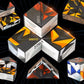 Magic Cube 2 in 1 Set Puzzle Brain Teasers Toy Geometric Brain Teaser Puzzles Geometry 3D Logic IQ Games Puzzle Cubes for Kids and mature-themeds (Diamond)