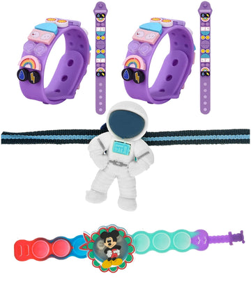Brown Leaf Pack Of 4 Kids Rakhi Set With PixelStyle Wristband For Little Brother Sister For Rakshabandhan (Design 1)