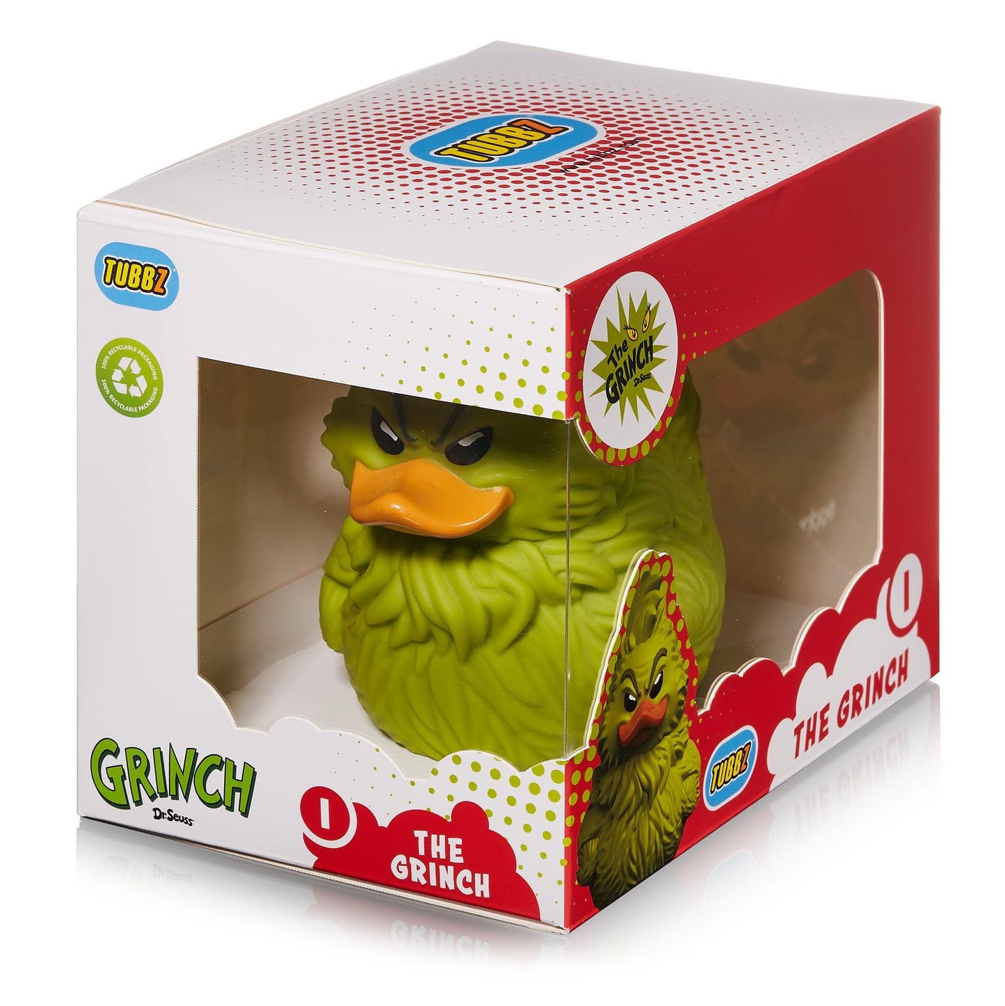 Tubbz Boxed Edition Dr Seuss Grinch Collectible Vinyl Rubber Duck Figure - Official Grinch Merchandise - Tv, Movies & Video Games