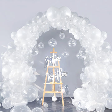 170 Pieces Clear Balloons Different Sizes 5 10 12 18 Inch Clear Balloon Arch Clear Round Balloons Clear Balloon Arch For Birthda
