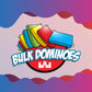 Bulk Dominoes Plastic Bulk 100pcs - Building and Stacking and Chain Reaction Toppling STEAM Toy Blocks for Kids (Blue)