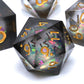 Dungeons and Dragons Liquid Core Dice Set D&D, polyhedron DND resin dice set, used for role-playing dice Magic Pathfinder game D