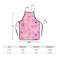 Popologa Kids Apron Doughnuts For Girls Boys Painting Cooking Kitchen Toddler Waterproof Aprons Art Smock Supplies With Pockets-