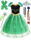 Sabbenia Princess Costume For Girls Cosplay Frozen Princess Dress Birthday Halloween Outfits 9-10Y