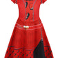 Wonderbabe Girls Rise Red Dress Descendants Costumes Little Kids Birthday Christmas Costume Kids Movie Cosplay Clothes Outfit Size 5-6T
