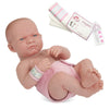 Jc Toys - La Newborn First Day| Anatomically Correct Real Girl Baby Doll | 14'' All-Vinyl Baby Doll | Includes Hospital Blanket,