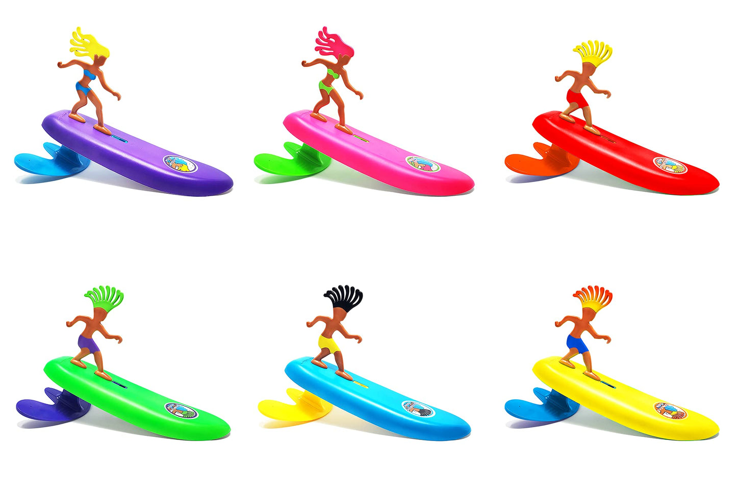 Surfer Dudes Classics Wave Powered Mini-Surfer and Surfboard Beach Toy - Costa Rica Rick