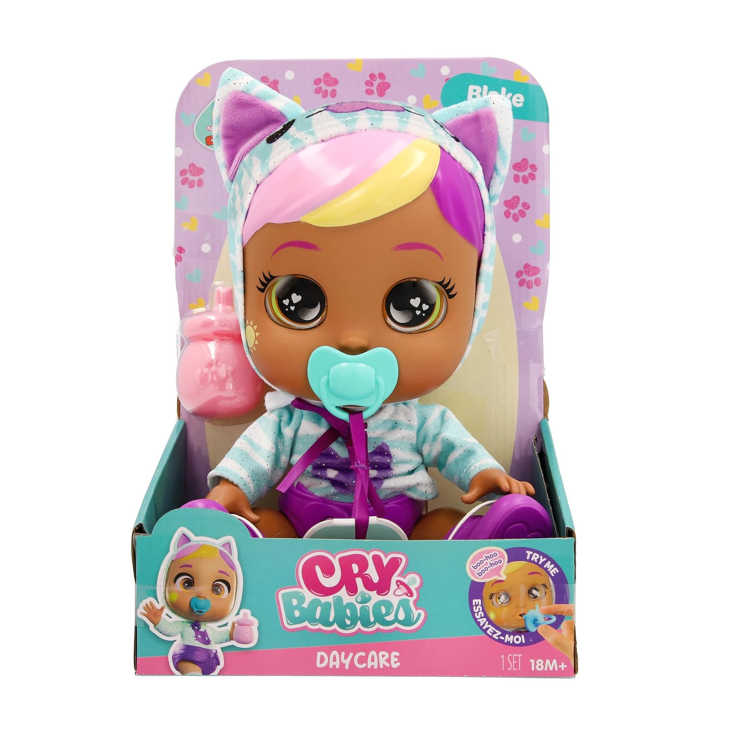 Cry Babies Daycare Blake -12 Baby Doll, for Girls and Kids 18M and Up