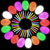 Aomingge Colorful Bright Plastic Easter Eggs, Glow Eggs With Mini Glow Sticks For Easter Egg Hunt Games, Surprise Egg, Assorted