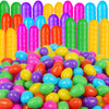 Gaboss 300 Count Plastic Easter Eggs, 2.4 Fillable Eggs For Hunt, Basket Stuffers Fillers, Theme Party Favor Decoration, Classro
