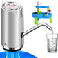 Water Pump For 5 Gallon Bottle, Electric 5 Gallon Water Dispenser Universal Usb Charging Drinking Water Bottle Pump(Silver)
