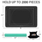 Pohxev Jigsaw Puzzle Mat Roll Up - Portable 48x30.7 for 2000 Pieces, Non-Slip Rubber Bottom, Includes 6 Sorting Trays & Storage Bag,