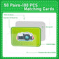 Gisgfim 50 Pairs Memory Matching Game For Kids Summer Camp Concentration Memory Card For Preschool Educational Ages 3-8 A Fun &