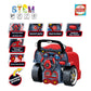 KOOL KARZ PLAYGROUND Big Truck Engine Repair Toy Set - The Ultimate Play Mechanic Experience for Kids (Red) - ACCREDITED STEAM T