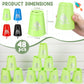 Libima 48 Pcs Sports Stacking Cups Stacking Cup Set Classic Stacking Games Speed Training Game for Boy Girl mature-themed Family Party Challenge Competition Travel Gift  4 Colors