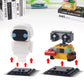 STMIGAIBLOCKS Wall-e and Eve Building Blocks Set, 8.66"x5.9"x1.77", Plastic, Unique Minifigures, Creative Gift for Kids and Adults