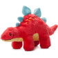 The Petting Zoo Baby Stegosaurus Plush Toy, Red Dinosaur Stuffed Animal, 11 in, Model 421443